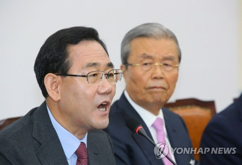 발언하는 주호영 원내대표 [연합뉴스]